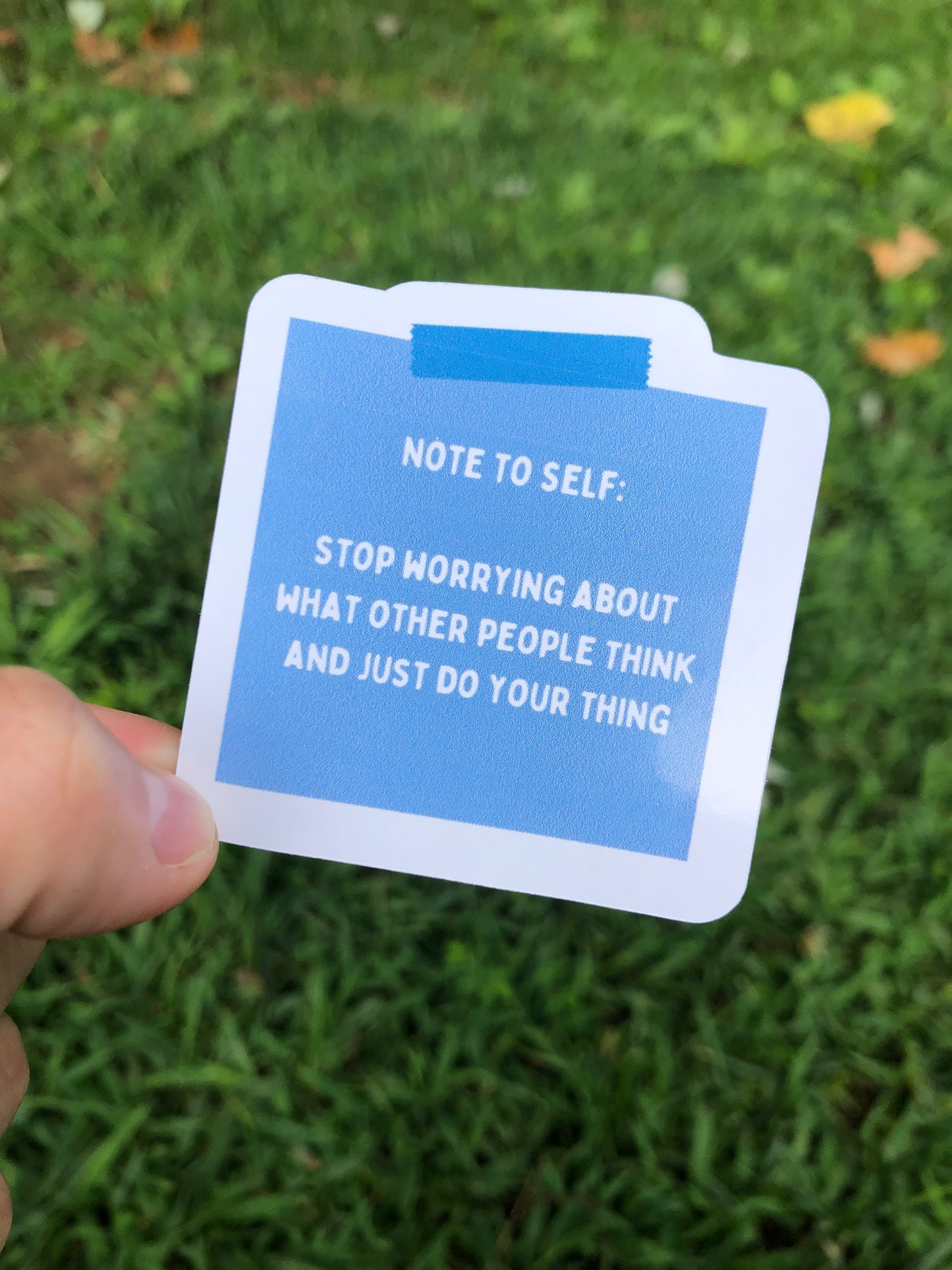 Note to Self sticker