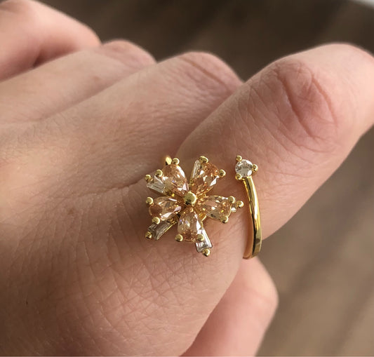 Flower Fidget Anxiety Ring