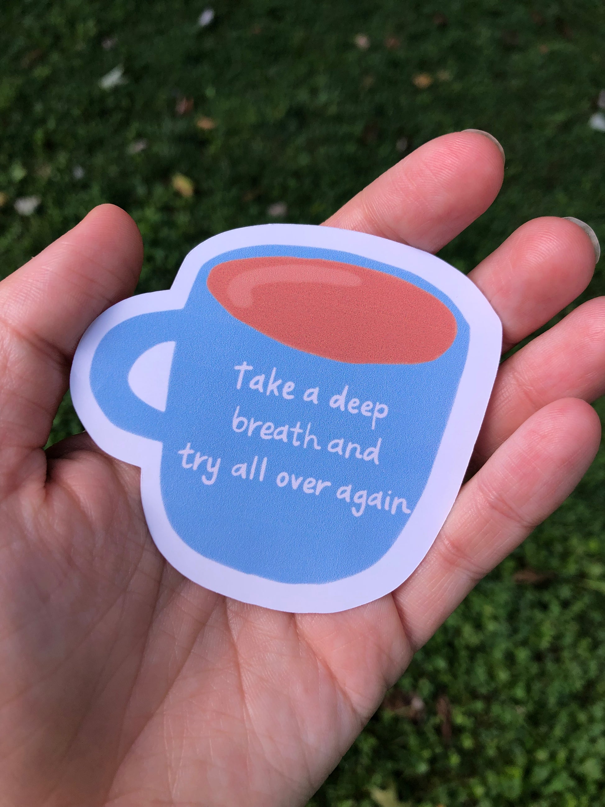 Deep Mind Sticker Take a Deep Breath sticker – Mindful Enough