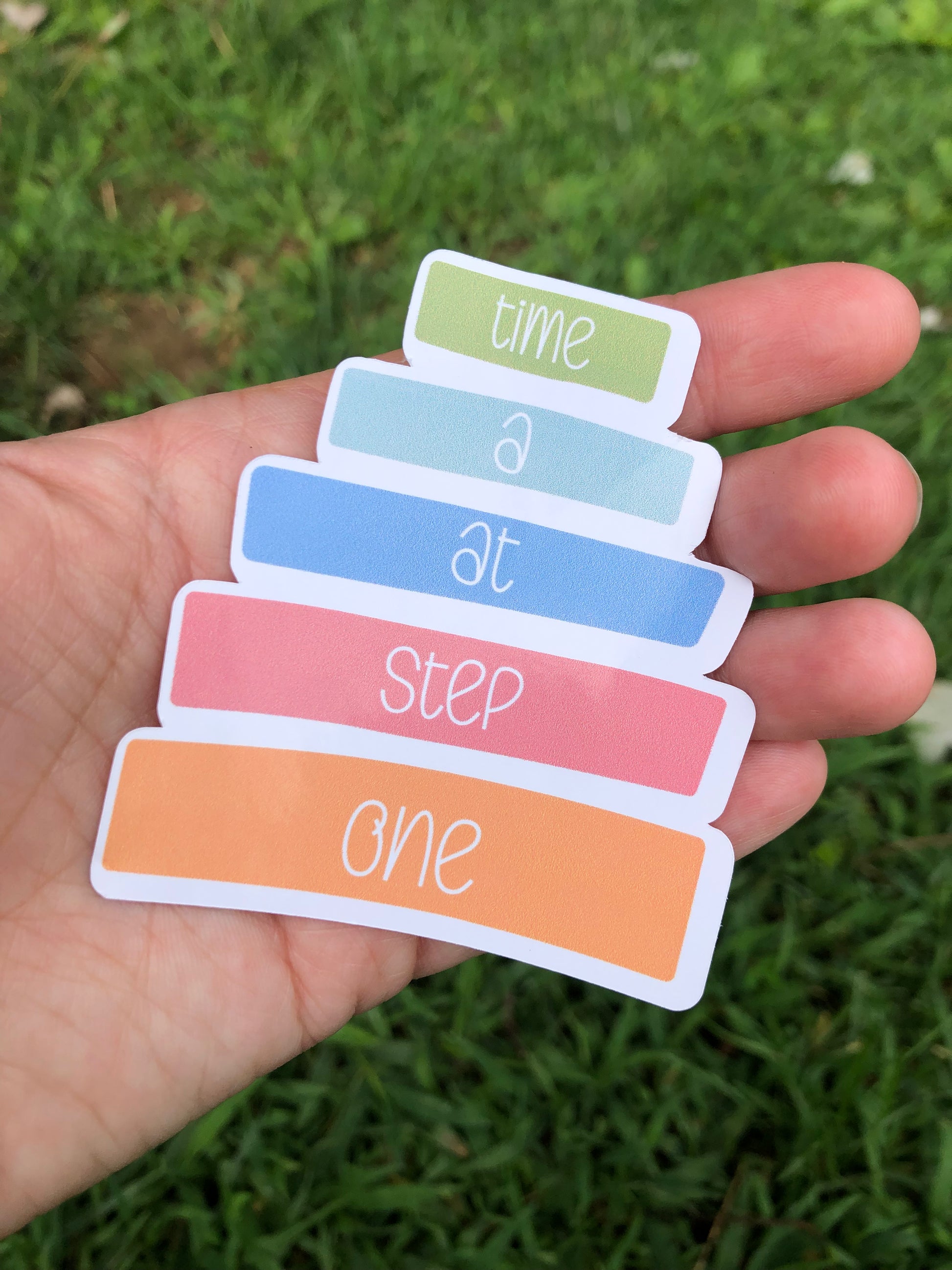 Step One Sticker One Step at a Time sticker – Mindful Enough