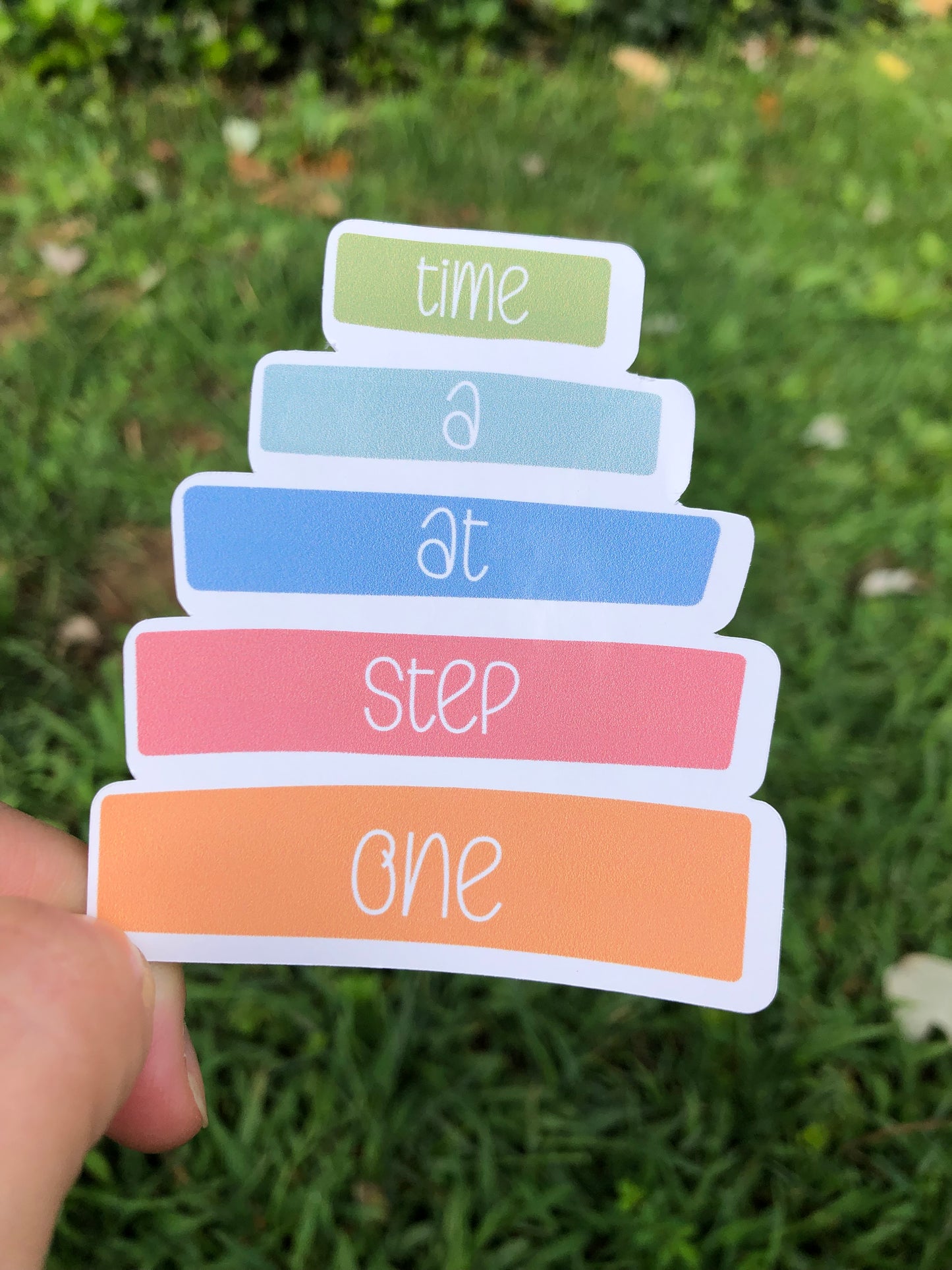 One Step at a Time sticker